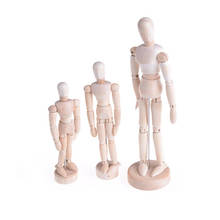 3Sizes Hot! 4.5''/5.5'' 8" Drawing Model Wooden Human Male Manikin Jointed Mannequin Puppet 1PCS 2024 - buy cheap