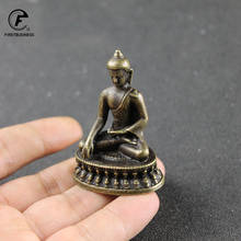 Retro Copper Buddha StatueThailand Buddha Sculpture Brass Hand Made Buddhism Hindu Fengshui Figurine Meditation Home Decor 2024 - buy cheap