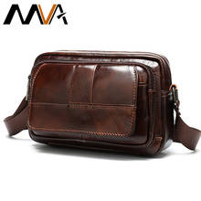 MVA сумка из натуральной кожи с ремнем, Мужские поясные сумки для мужчин, кожаная мужская поясная сумка, маленькие Мужские поясные сумки для путешествий 8923 2024 - купить недорого