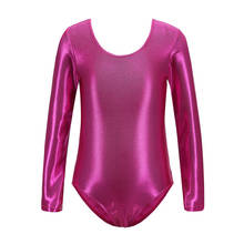 New Style Child Ballet Leotard Bronzing Long Sleeve Leotard Gymnastics Ballet Latin Dance Practice Cothes Kid Competition Suit 2024 - buy cheap