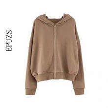 2021 zipper hooded jacket Women Sweatshirt Long Sleeve thickCardigan coat Casual plus size outwear spring winter 2024 - buy cheap