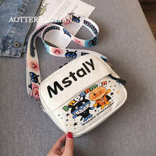 Bolsa de ombro feminina quadrada de couro pu, fofa, desenho animado, anpanman grafite, bolsa mensageiro, moderna, estilo hip-hop, bolsa de ombro único 2024 - compre barato