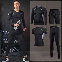 Men's Tracksuit Sport Suit Gym Fitness Compression Sports Clothing Outdoor Running Set Training Jogging Tight Sportwear Dry Fit 2024 - buy cheap