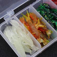 High Quality 25pcs 5cm 1.8g shrimp wobbler jigging fishing lure silicone bait soft fish Set Fishing Tackle and Tackle Box 2024 - buy cheap