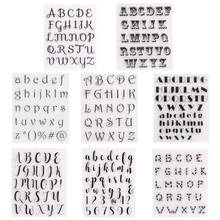 8 Models Letters Clear Stamps NEW 2020 For DIY Scrapbooking Card Making Album Decorative Silicone Stamp Crafts 2024 - buy cheap