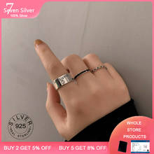 Anéis de prata esterlina 925 qiqi, anéis para casais femininos, joias para festa de aniversário com smile 2024 - compre barato