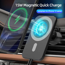 For iphone 12 12 Pro 12Pro Max 12mini 15W Magsafe Wireless Charger Magnetic Phone Car Holder Airvent Magnet Adsorbable Car Mount 2024 - buy cheap