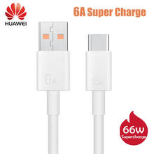 Original Huawei Mate 40 Pro 6A Super Charger Cable 66W Supercharge Type C USB Cable For Mate 20 30 Pro P30 P40 Pro Honor 30 30S 2024 - buy cheap