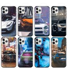 Preto tpu caso para iphone 5 5S se 6s 7 8 plus x 10 silicone capa para iphone xr xs 11 pro max se 2020 caso moda carro esportes 2024 - compre barato