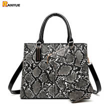 luxury handbags women bags designer snake print handbag shoulder bag serpentine crossbody bags for women leather tote lady purse 2024 - buy cheap