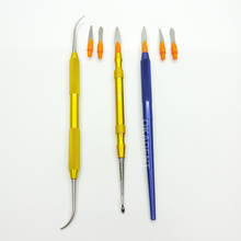Juego de Herramientas de tallado de cera de varilla de aluminio para laboratorio Dental, cuchillo de escultura de dentista quirúrgico 2024 - compra barato