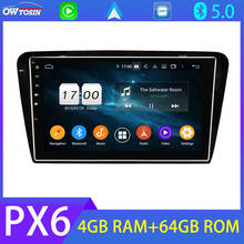 10.1'' Android 10.0 PX6 4+64G Bluetooth 5.0 Tethering Car Multimedia Player For Skoda Octavia 2014-2019 GPS 4G LTE Carplay Radio 2024 - buy cheap