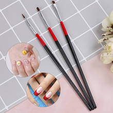 1Set Nail Art Liner Painting Pen 3D Tips DIY Acrylic UV Gel Brushes Drawing Kit Flower Line Grid French Design Manicure Tool 2024 - buy cheap