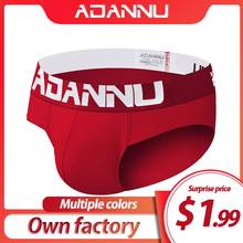 ADANNU Brand Sexy Men Briefs Men Underwear Cotton Breathable Male Pants Cueca Tanga Slip Homme Men Underpants Gay Underwear 2024 - buy cheap