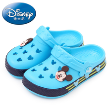 Sandálias e pantufas de desenho animado da disney, para meninos e meninas, mickey mouse, sandálias de praia para meninas 2021 2024 - compre barato