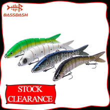 Stock Clearance Swimbaits Segmented Minnow Herring Bait Hard Lure for Bass Salmon Walleye Muskie Fishing, 12.7cm/23g, 4-Pack 2024 - buy cheap