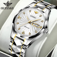 OUPINKE Top Luxury Brand Men Automatic Mechanical Watch Masonry Grade Waterproof Stainless Steel Watchstrap Male Wristwatch 2024 - buy cheap