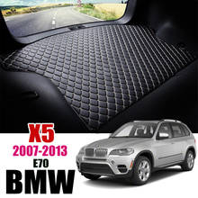 Leather Car Trunk Mat For BMW X5 E70 2007-2013 Trunk Boot Mat X5 Liner Pad BMW E70 Cargo pad Carpet Tail Cargo Liners 2010 2012 2024 - buy cheap