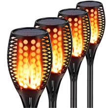 12LED 33LED 96LED Solar Flame Torch Light Flickering Waterproof Garden Decor Landscape Lawn Lamp Path Lighting Torch Outdoor 2024 - buy cheap