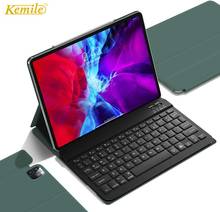 Capa magnética com teclado para ipad pro 11 2020, capa com suporte estilo russo e espanhol ultra fino, para ipad pro 11 2020 e 2018 2024 - compre barato