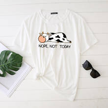 Женская футболка с принтом букв Seeyoushy Nope Not Today, футболка с коротким рукавом и графическим принтом, женская уличная одежда, лето 2020, женская футболка 2024 - купить недорого