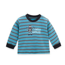 Camiseta masculina para bebês com estampa robô, camiseta de manga curta para meninos e crianças com estampa de robô para outono 2024 - compre barato