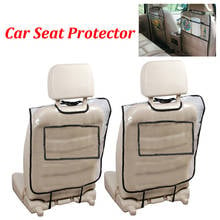 2Pcs Car Rear Seat Cover Multi-function Car Seat Back Protector For Children Anti-Kick Mat Auto Seats Protect Cover Storage Bag 2024 - buy cheap