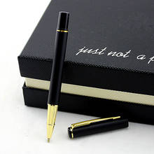 Luxury Gold Rollerball Pen with ink black Refill Smooth Metal Ballpoint Pen for Student School Supplies 2024 - buy cheap