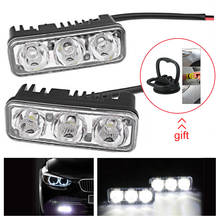 2pcs Warterproof LED Car Daytime Running Lights 12V Car Fog Light Super Bright 6000K DRL LED Lamps For Car 2024 - buy cheap