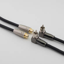 Удлинительный кабель HIFI AV с позолоченной пластиной, аудиокабель RCA с двумя RCA штекерами на 2RCA гнездовые Аудиокабели, красный/белый разъем 2024 - купить недорого