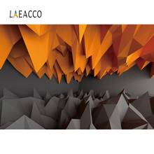 Laeacco фантазия абстрактный узор оранжевый черный цвет уникальный 3D углеродный узор фон для фотосъемки фон для фотостудии 2024 - купить недорого