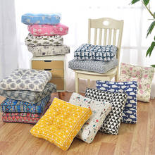 Hot  Square Pouf Tatami Cushion Pillow Floor Cushions Linen Cotton Seat Pillow Pad Throw Pillow Cushion Japanese Tatami cushion 2024 - buy cheap