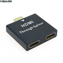 HDMI Converter Adapter 1080P HDMI Male to Double Female 1 In 2 Y Splitter HDMI Connector For Xbox Blueray DVD players PS3 HD TV 2024 - buy cheap