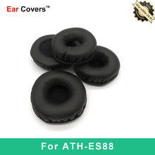 Ear Pads For Audio Technica ATH ES88 ATH-ES88 Headphone Earpads Replacement Headset Ear Pad PU Leather Sponge Foam 2024 - buy cheap