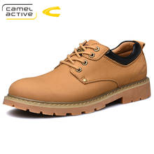 Camel Active New Men's Shoes Autumn Winter Genuine Leather Shoes Casual Shoes Lace-up British Business Men Shoes Youth Footwear 2024 - buy cheap