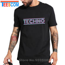 Techno Electronic Style T-Shirt Funny Dance DJ Music Underground Black Rave Fashion Short Sleeve Cotton vogue Print rock T Shirt 2024 - buy cheap