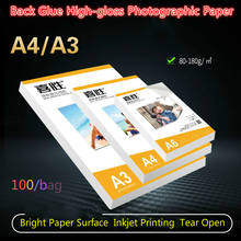 80/120/135/150/180 G A4 A3 Self-adhesive Magnetic Inkjet Printing and Adhesive Stickers Advanced Glossy Photo Paper 100 Pages 2024 - buy cheap