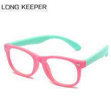 LongKeeper Baby Kids Glasses Frame Blue Light Blocking Children Computer Flexible Frame Eyeglasses Optical Clear Lens UV400 2024 - buy cheap