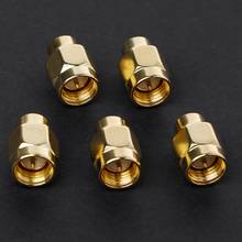 Conector macho 50 ohm banhado a ouro 5 peças, coaxial rf combinado carga de terminação sma 2024 - compre barato