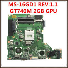 High Quality Original For MSI GP60 CX60 CX61 Laptop Motherboard MS-16GD1 REV:1.1 HM86 PGA947 GT740M 2GB 100% Tested Fast Ship 2024 - buy cheap