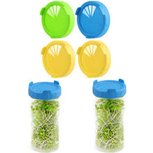 2Pcs Wide Mouth Mason Jar Plastic Screen Sprouting Strainer Lid Kit for Growing Bean Broccoli Alfalfa Salad Sprouts and More 2024 - buy cheap