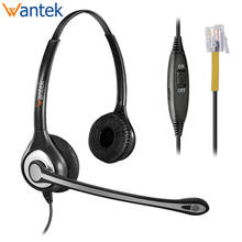Wantek RJ9 Office Phone Headset w/Noise Cancelling Mic,Telephone Headset for Yealink T21P T42G T46G T48G Grandstream Panasonic 2024 - buy cheap