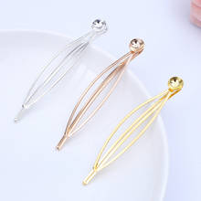 5pcs/lot 68*12.5mm Metal Iron Hair Clip Pins With 8MM Blank Setting DIY Hair Jewelry Accessories Jewelry Making Supplies Hairpin 2024 - buy cheap