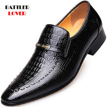 Handmade Mens Wedding Dress Shoes Black Brown Split Leather Brogue Oxfords for Male Slip On Business Formal Shoe Plus Size 38-48 2024 - compra barato
