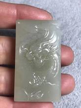 Natural 7A hetian jade Hand-Carved dragon white jade pendant jade necklace men women pendants jade jewelry 2024 - buy cheap