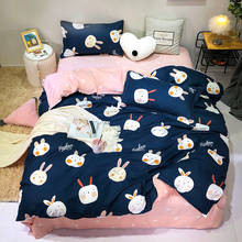 Bed Linens Fashion Cartoon Rabbit Bedding Set Bedsheet Quilt Set New Full King Queen Twin Size Bedding Set Adult Children Bed 2024 - buy cheap