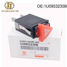 1U0953235B New Hazard Warning Light Switch Dash Red Button For Skoda Octavia 2000-2010 2024 - buy cheap