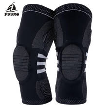 FDBRO New Sports Silicone Antiskid Long Knee Support Brace Pad Protector Sport Basketball Leg Sleeve Sports Kneepad Muscle Tape 2024 - buy cheap
