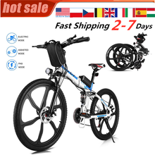 Bicicleta eléctrica de montaña plegable para adulto, 21 velocidades, freno de disco 2024 - compra barato