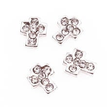 20pcs/lot  Alloy cross  floating charms for living memory glass locket pendant Necklaces  DIY jewelry 2024 - buy cheap